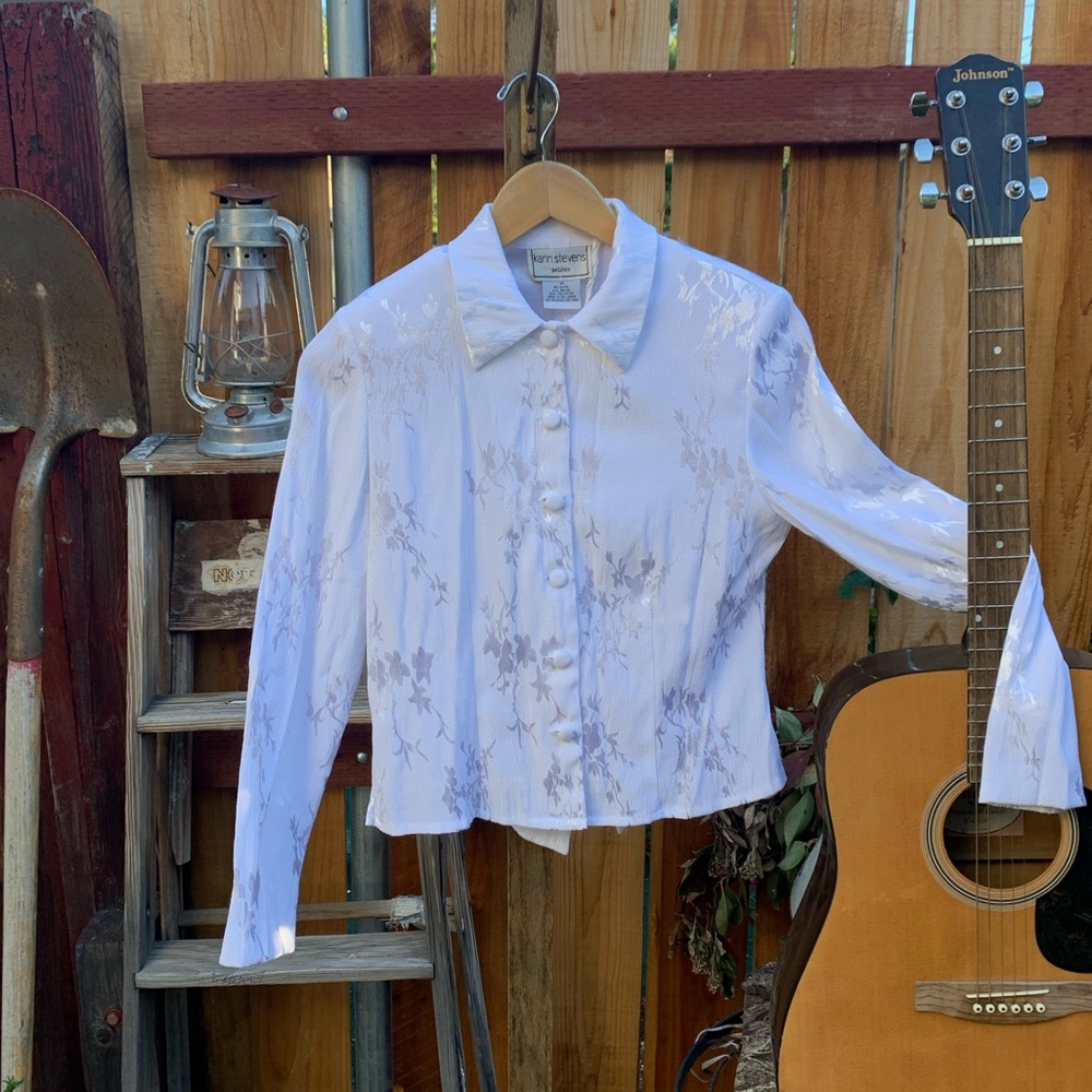 COPY - Vintage 90s Karin Stevens Jacket W/ Silver accents